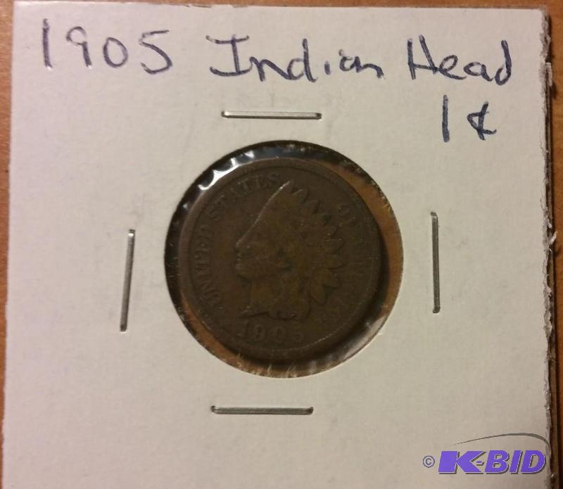 1905 INDIAN HEAD ONE CENT...