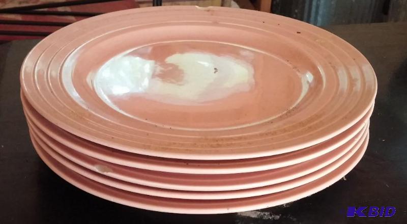 lot 12 image: Set of 5 Pueblo Pottery Plates 1940s...