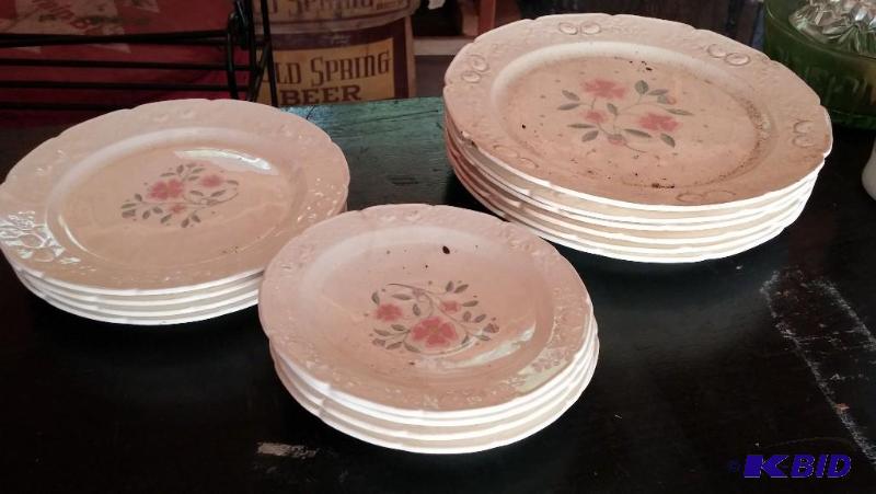 lot 38 image: Large Lot of Vintage plates Dinner Lunch Sala...