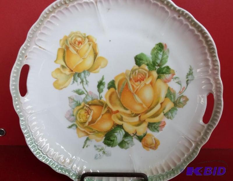 lot 52 image: Vintage Ceramic Plate As Shown-great shape...