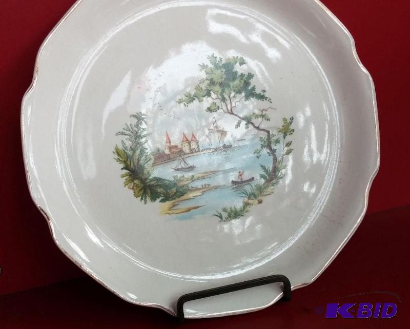 lot 53 image: Vintage Ceramic Plate As Shown-great shape...