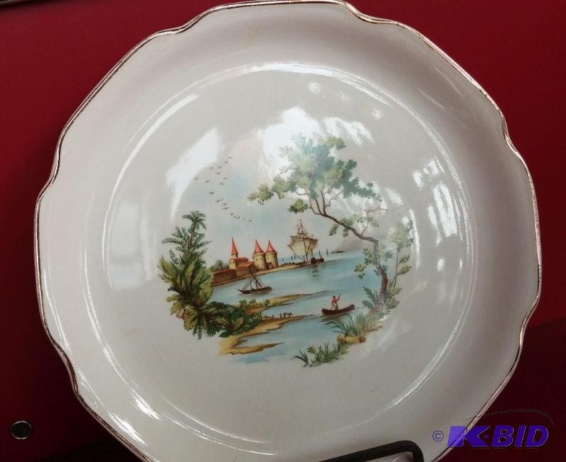 lot 54 image: Vintage Ceramic Plate As Shown-great shape...
