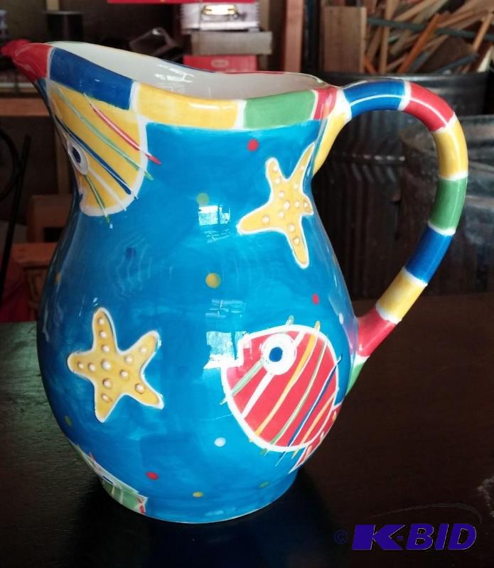 lot 6 image: Whimsey Fish Pitcher...