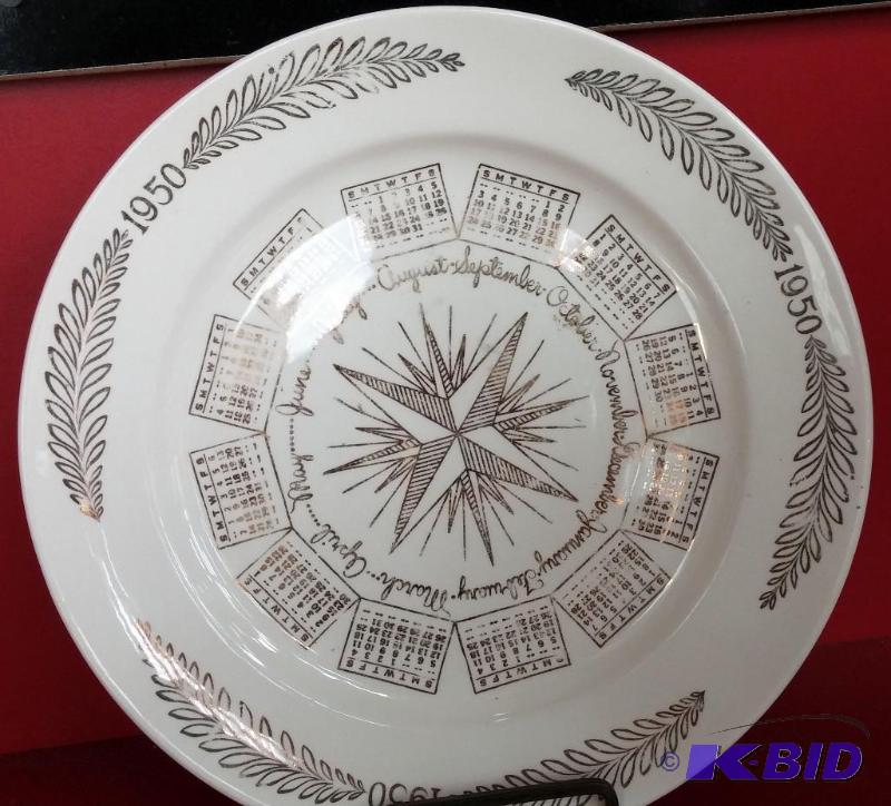 lot 63 image: Vintage Ceramic Plate As Shown-great shape...