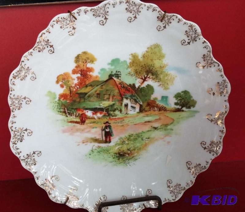 lot 80 image: Vintage Ceramic Plate As Shown-great shape...