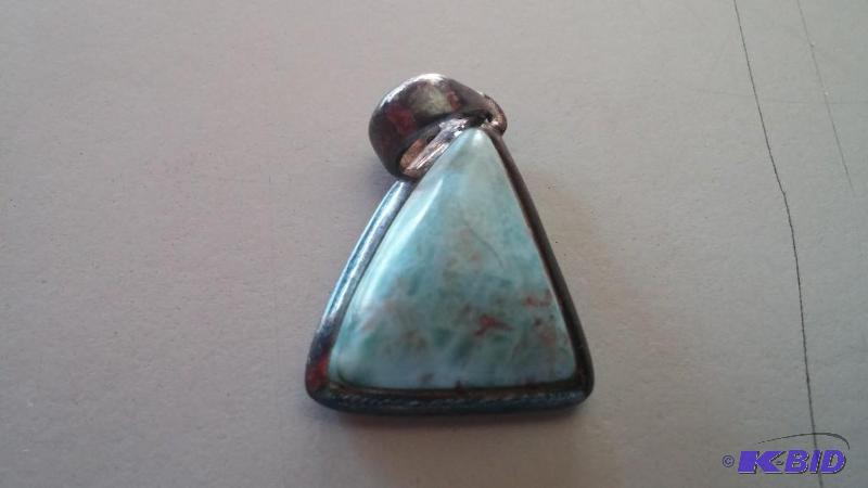 Turquoise and Sterling Silver Pennant...