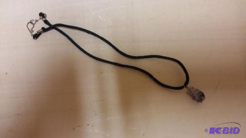 Semi Precious Stone Necklace -Hand wrapped ra...