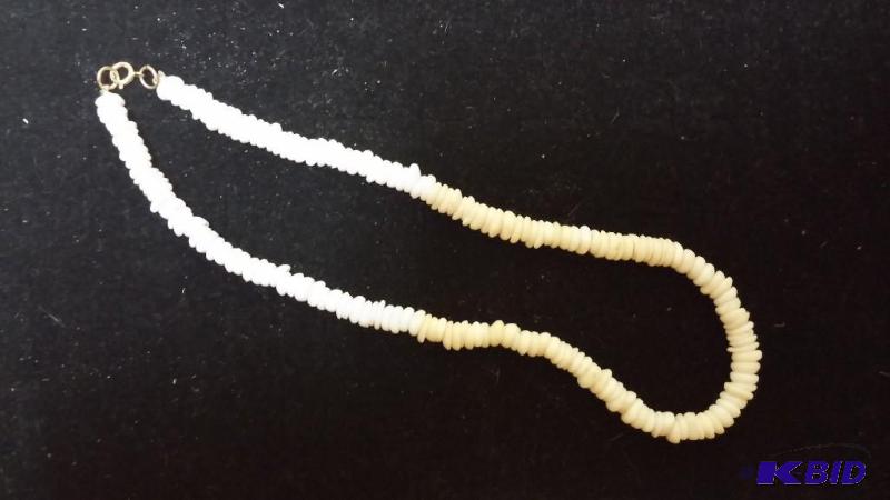 White Pokka Shell necklace...