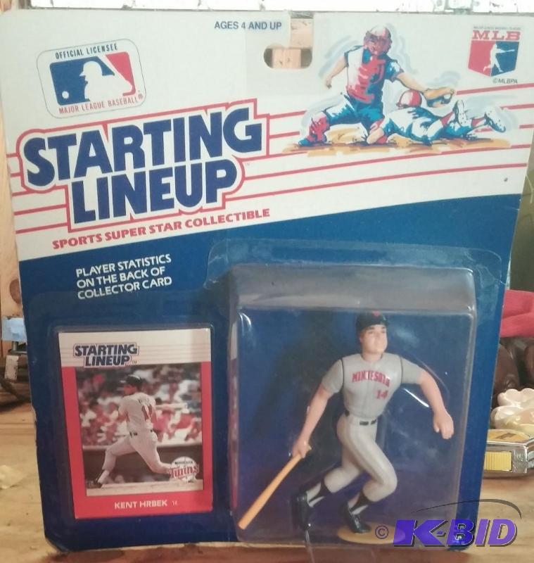 lot 10 image: 1988 Kent Hrbek Starting Line up Unopened...