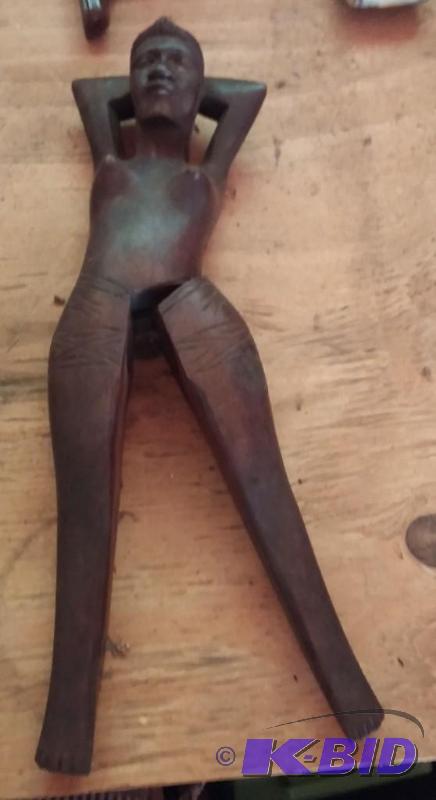 lot 6 image: Vintage 13" Woman Nut Cracker...