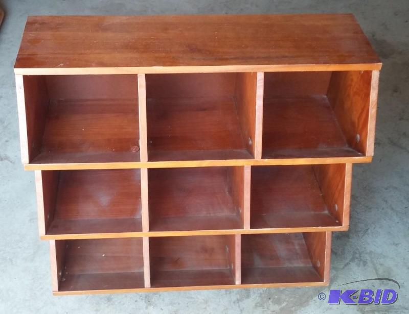 Wooden Bin storage unit. or shoe rack. Great ...