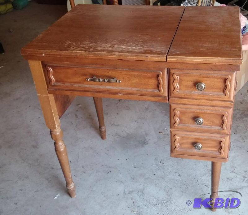 Vintage Kenmore Sewing Machine In Cabinet All Antiques K Bid