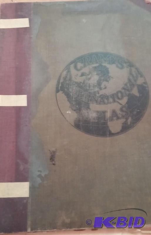 Vintage Crams International Atlas-Maps are i...