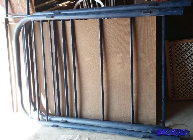 VINTAGE Blue Bunk Bed--Complete with wood for...