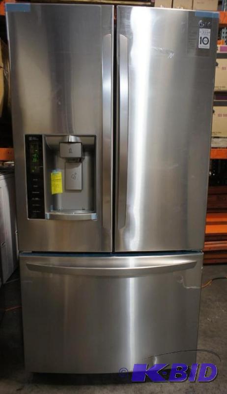 lot 2 image: New LG Refrigerator Model # (LFX25974ST) 24.7...