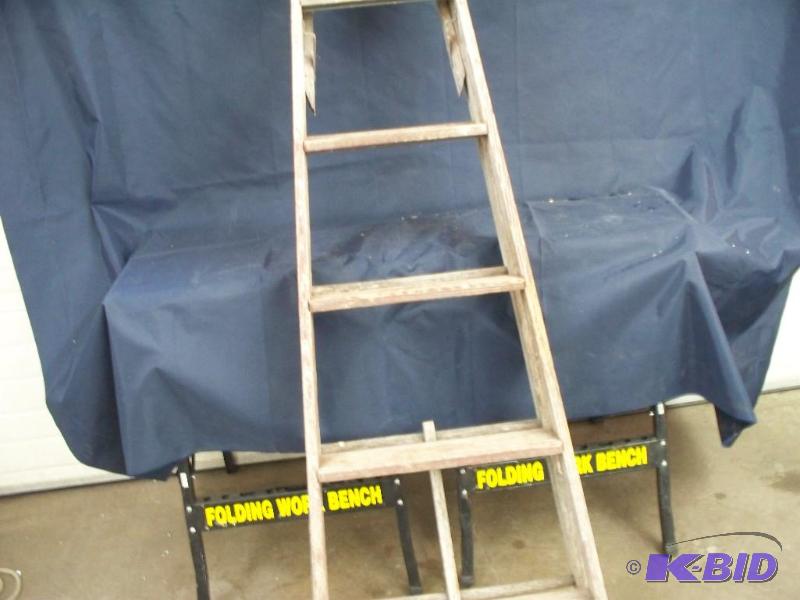 6 ft wooden ladder...