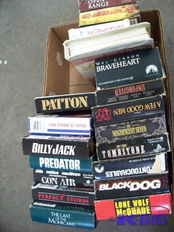Box of VHS movies...