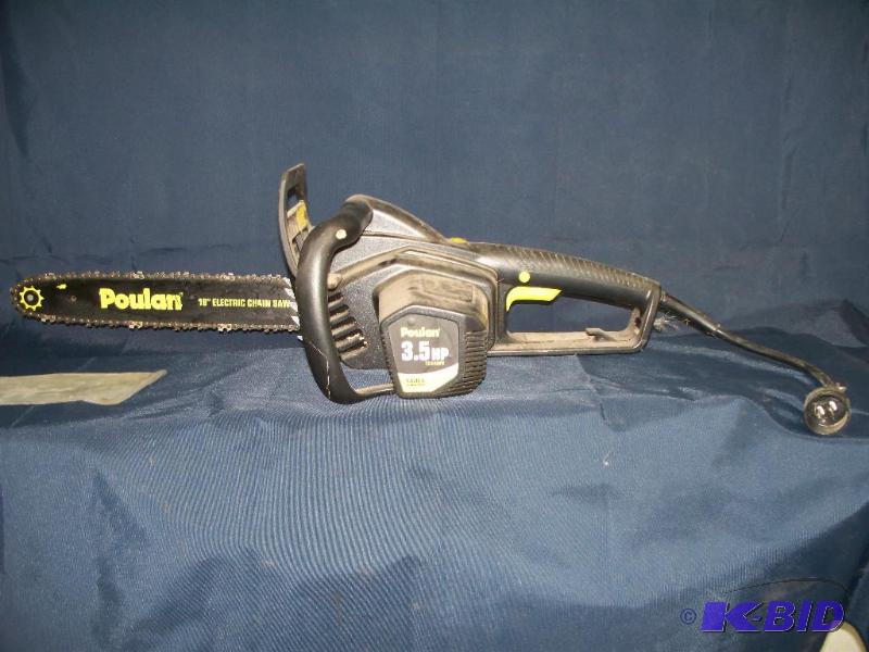 Poluan 16 inch electric chain saw used once w...