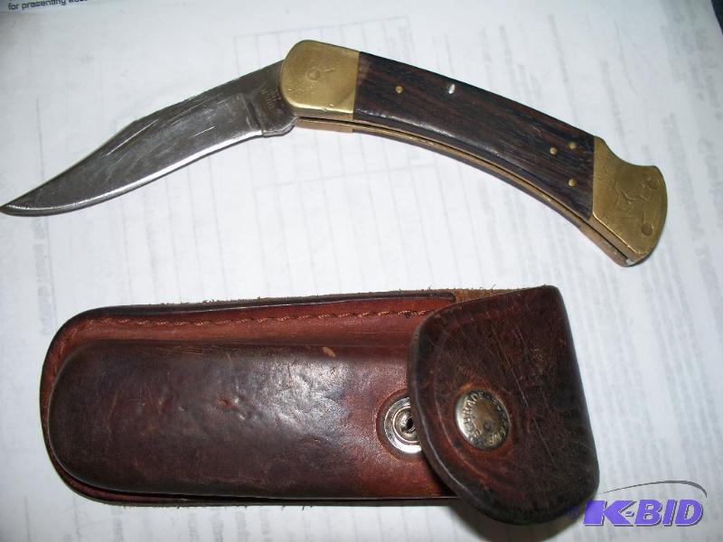 Buck knife #110 with schrade case good condit...