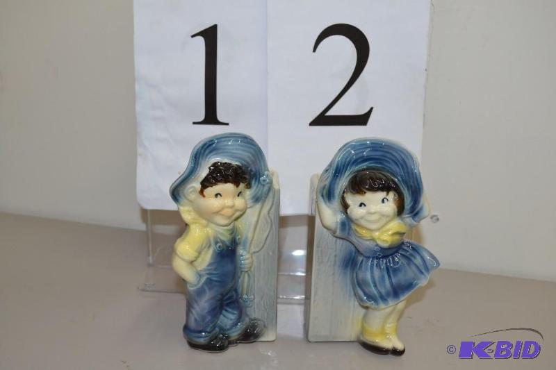 lot 12 image: Royal Copley - boy and girl