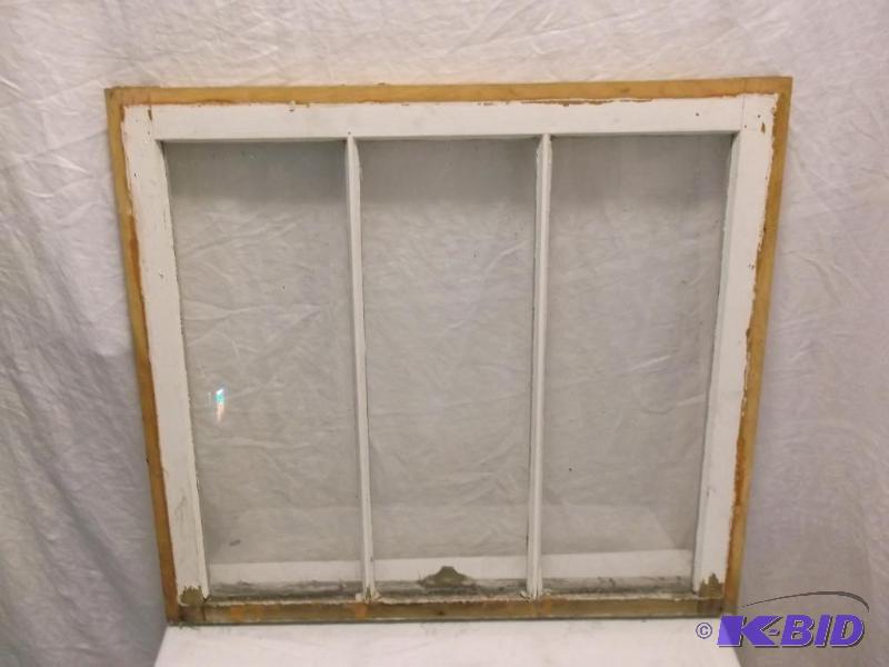 lot 15 image: Vintage window measuring 27 34" W x 25 ...