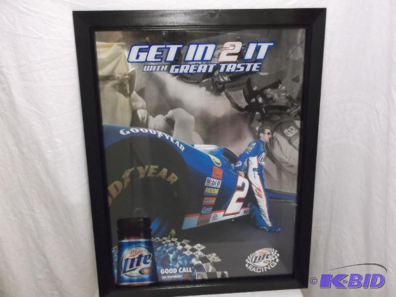 lot 37 image: Collectable NASCAR Miller Lite Racing Reflect...