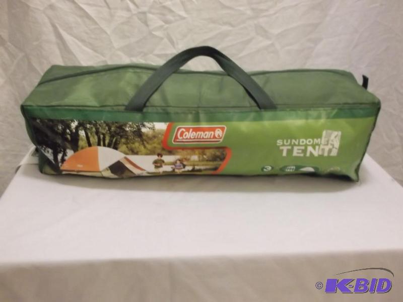 lot 64 image: Coleman 3 person sun dome tent unsure of cond...
