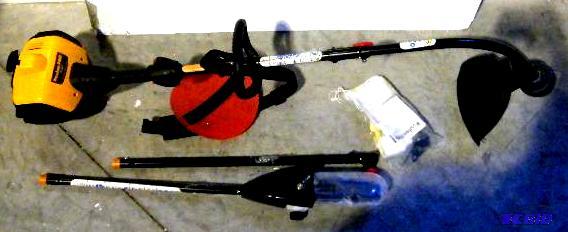 lot 10 image: Poulan Pro Combo Pruner, Line Trimmer, Chain ...