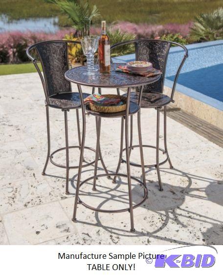 lot 120 image: Scroll Leaf Bar Height Table - TABLE ONLY -&...