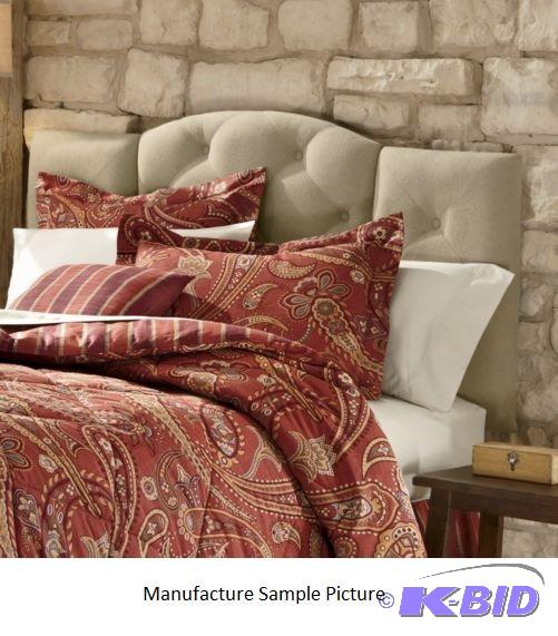lot 129 image: QueenFull Linen Headboard -&nbspOur Linen H...