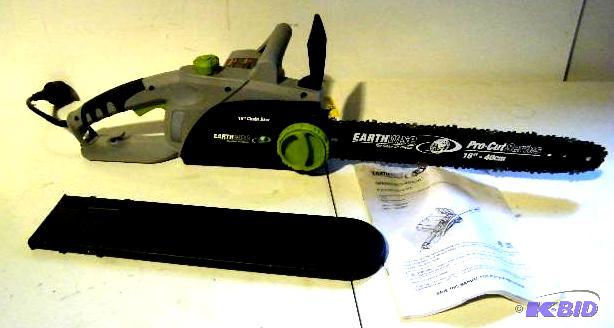lot 13 image: Earth Wise Electric Chain Saw - 16" bar ...