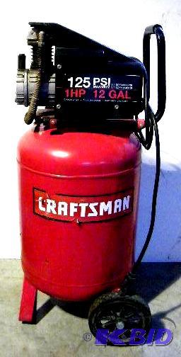 lot 15 image: Craftsman Air Compressor - 125 PSI -&nbsp1 H...