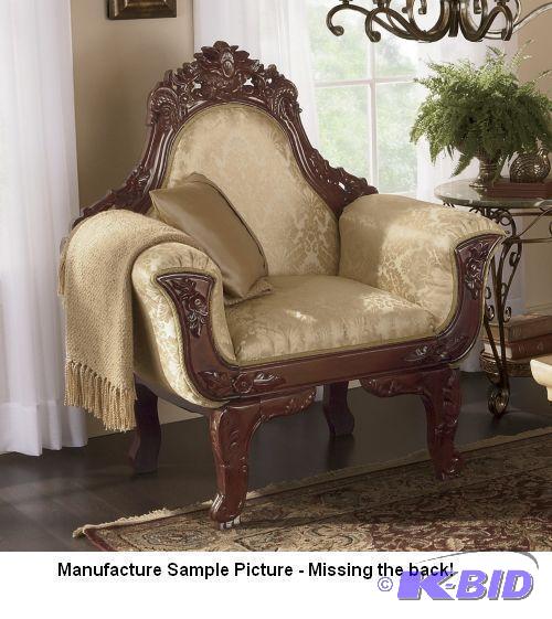 lot 161 image: Decorative Carved Chair - Missing the Back -...