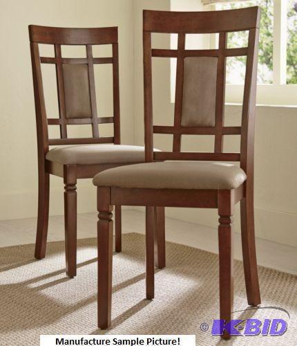 lot 168 image: Pair of Calista Dining Chairs - Mocha Color F...