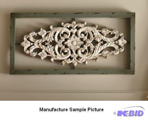 lot 169 image: Metal Decorative Framed Wall Hanging -&nbspH...