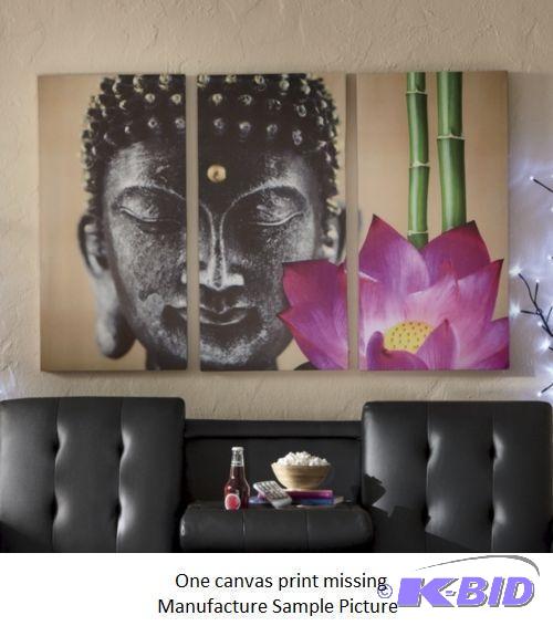 lot 213 image: Set of 2 Buddha Canvas Pictures - Originally ...