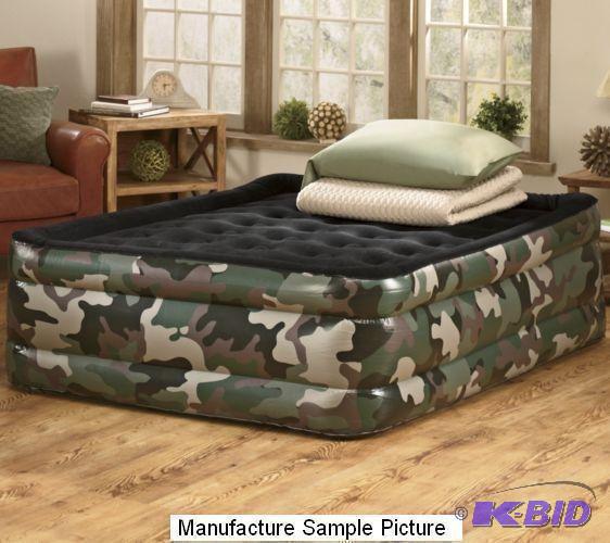 lot 40 image: Pure Comfort&nbspCamo Air Mattress -&nbspQu...