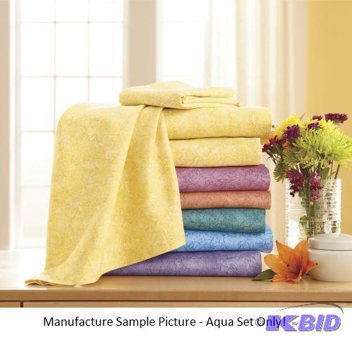 lot 41 image: Comfort Creek Sheet Set - Queen Size - Aqua C...