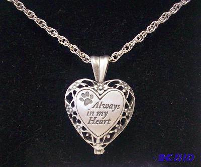 lot 67 image: Pet Memory Locket with Ash Holder - &quotAlw...