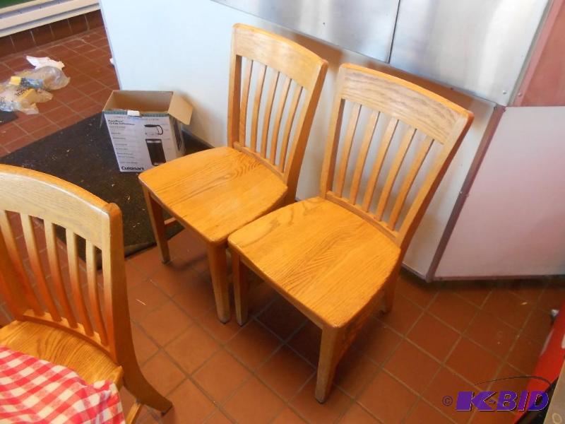 2 Wooden Chairs