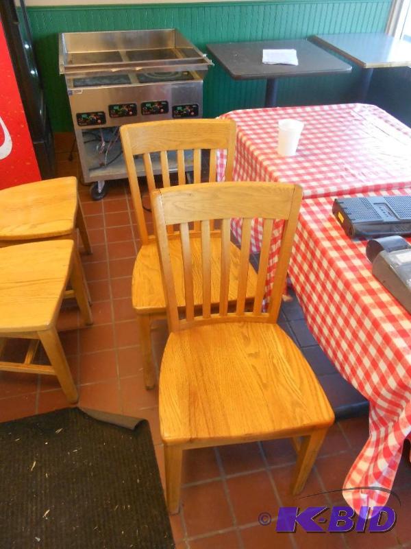 2 Wooden Chairs
