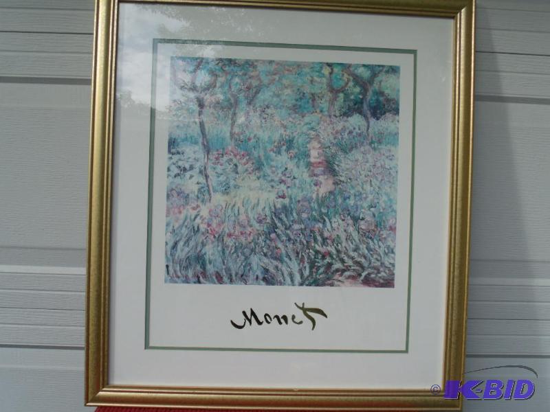 Framed Monet Print