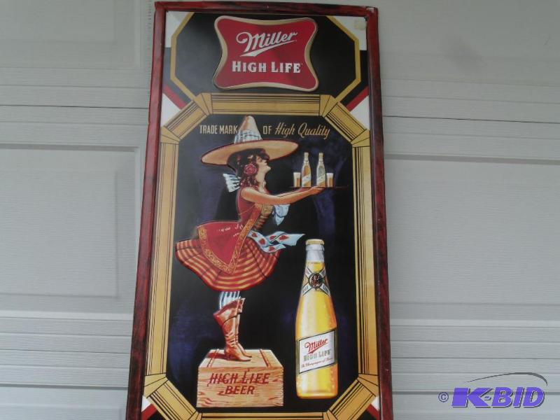 Tin Miller Beer Sign    36 x 17.75