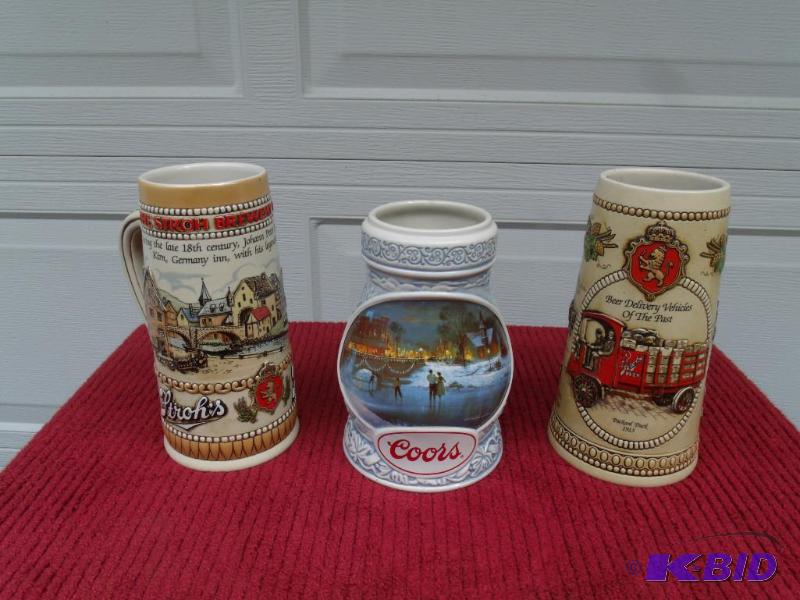 Steins   Strohs and Coors  Lot3