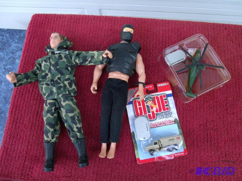 G I Joe  Figures and Helicoper and Truck