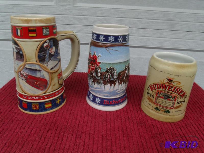 Budweiser Steins  Lot3