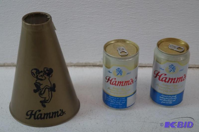 Hamms beer cans