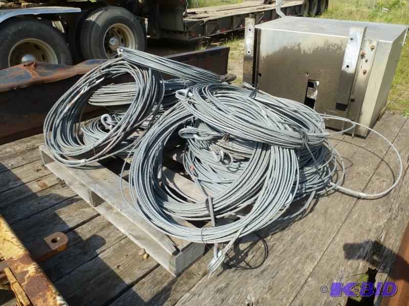 lot 22 image: Cable 12 rolls of assorted cable. 38",...