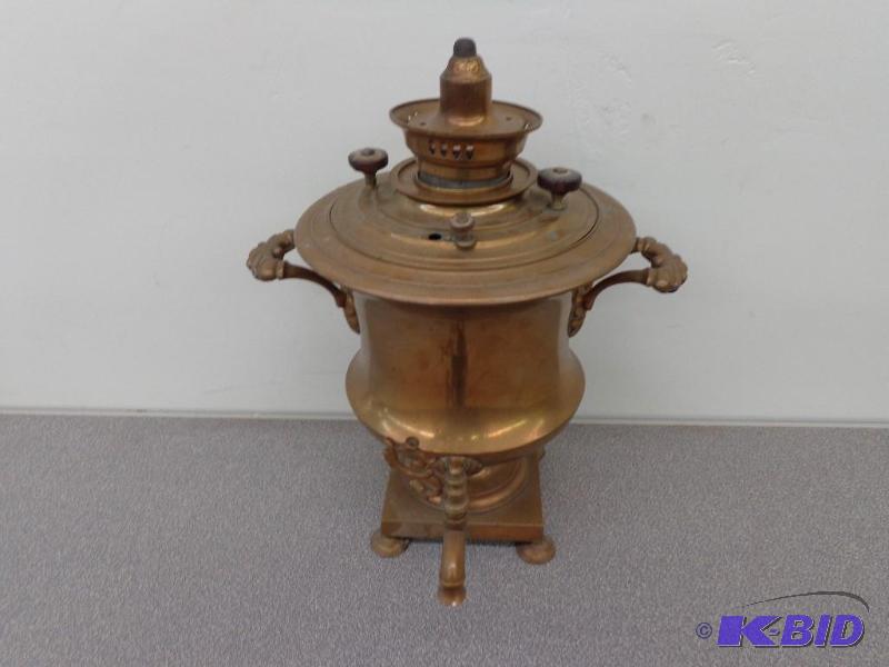 Russian Samovar Made of Brass Looks to have C...