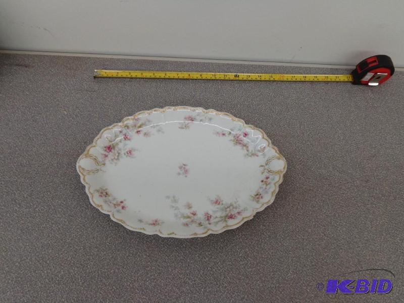 Antique Serving Tray Floral Print 14&quot x ...